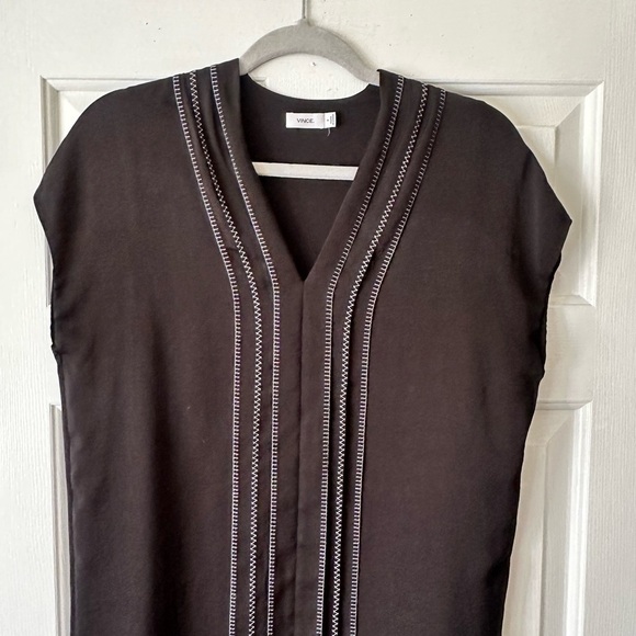 Vince black shift mini dress, size 0 - Picture 4 of 6